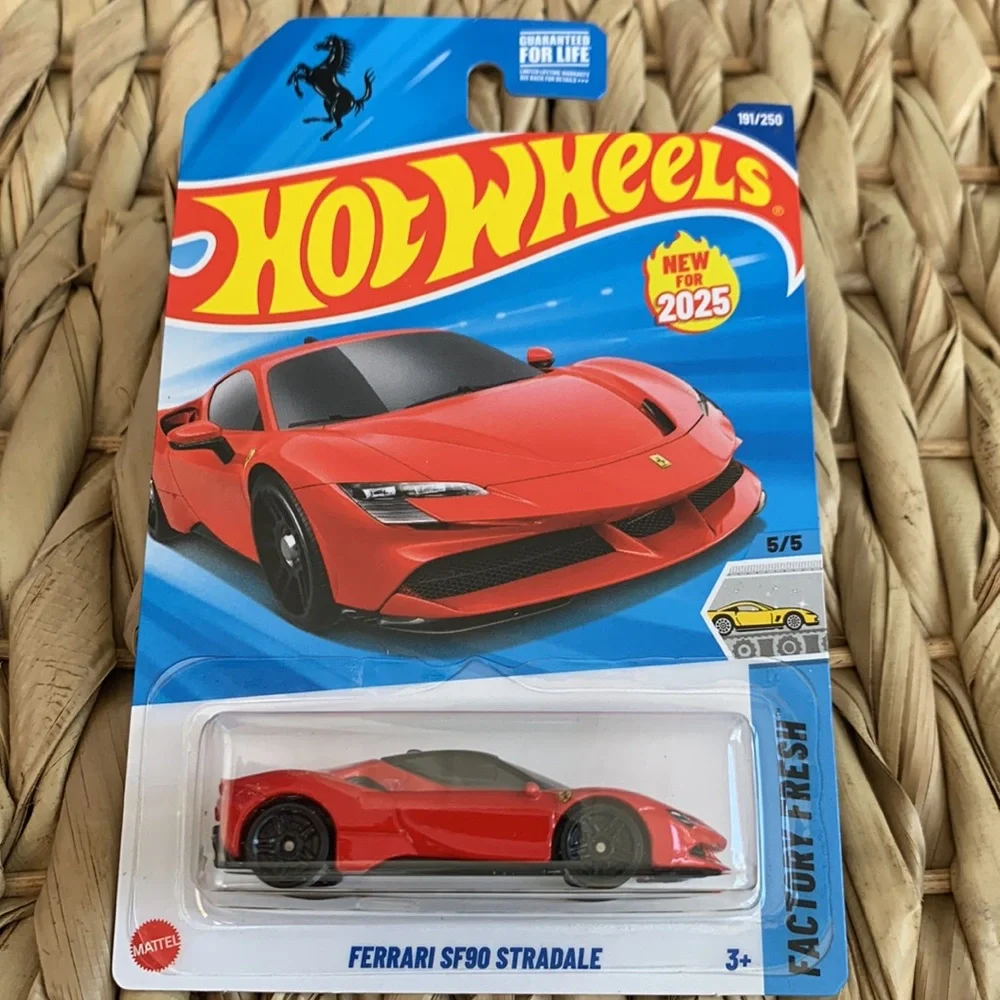 Ferrari SF90 Stradale Hot Wheels Diecast Red Car New License 2025 Hotwheels